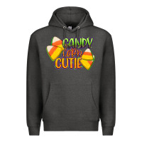 Charcoal Heather candy corn cutie Premium Hoodie - CowGirlArtShop