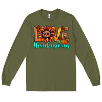Army Green love thanksgiving bbs Long Sleeve Tee - BundleAndBundleShop