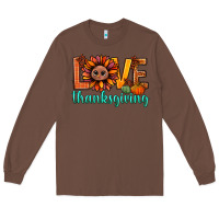 Chestnut love thanksgiving bbs Long Sleeve Tee - BundleAndBundleShop