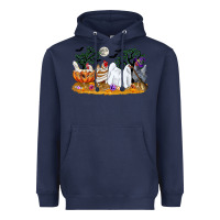 Navy halloween chicken Heavyweight Hoodie - CowGirlArtShop