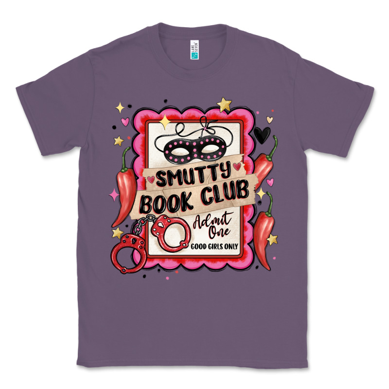 Smutty Book Club Admit One Good Girls Only Classic Tee by MaliasSmallBusiness | Teevron