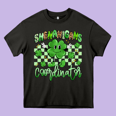 Shenanigans Coordinator Heavy Core Tee Designed By Artiststas
