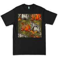 Black squirrel pumpkin seamless Premium Tee - BundleAndBundleShop