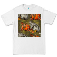 White squirrel pumpkin seamless Premium Tee - BundleAndBundleShop