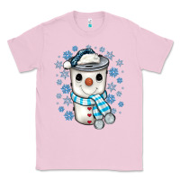 Bubblegum Pink snowman coffee cup Classic Tee - JahusDesignShop