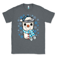 Charcoal Heather snowman coffee cup Classic Tee - JahusDesignShop