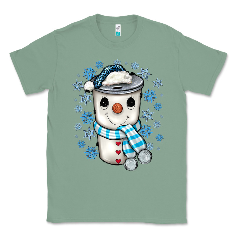 Snowman Coffee Cup Classic Tee by JahusDesignShop | Teevron