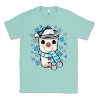 Seafoam snowman coffee cup Classic Tee - JahusDesignShop
