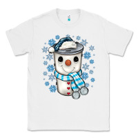 White snowman coffee cup Classic Tee - JahusDesignShop