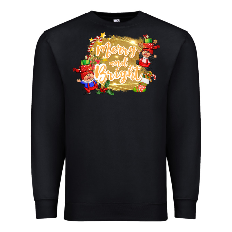 Merry And Bright Gnome Premium Sweatshirt by CowGirlArtShop | Teevron