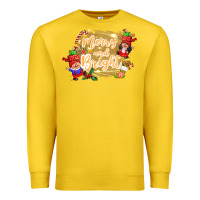Lemon merry and bright gnome Premium Sweatshirt - CowGirlArtShop