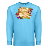 Ocean Blue merry and bright gnome Premium Sweatshirt - CowGirlArtShop