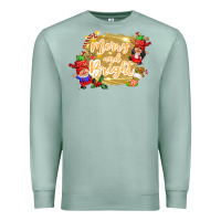 Seafoam merry and bright gnome Premium Sweatshirt - CowGirlArtShop
