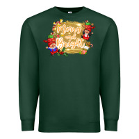 Sports Green merry and bright gnome Premium Sweatshirt - CowGirlArtShop