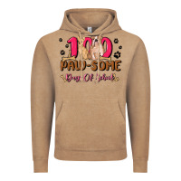 Vintage Coffee 100 paw some days of school Vintage Hoodie - MaliasSmallBusiness