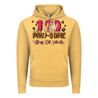 Vintage Mustard 100 paw some days of school Vintage Hoodie - MaliasSmallBusiness