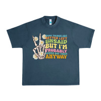 Midnight Navy some things are better left unsaid Urban Heavy Tee - MaliasSmallBusiness