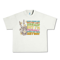 Pistachio some things are better left unsaid Urban Heavy Tee - MaliasSmallBusiness