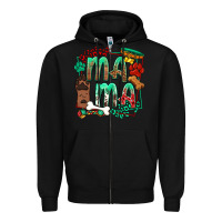 Black Dog Mama Zipper Hoodie - texasbilliewilder