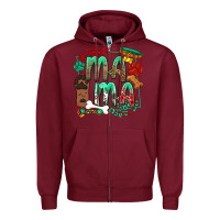 Burgundy Dog Mama Zipper Hoodie - texasbilliewilder