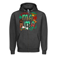 Charcoal Heather Dog Mama Zipper Hoodie - texasbilliewilder