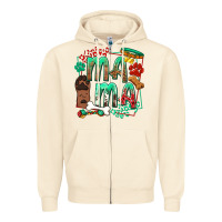 Sandshell Dog Mama Zipper Hoodie - texasbilliewilder