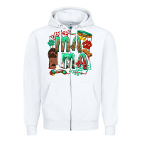 White Dog Mama Zipper Hoodie - texasbilliewilder