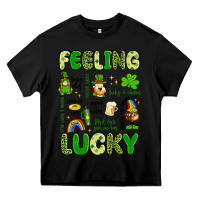 Black feeling lucky Heavy Core Tee - Artiststas