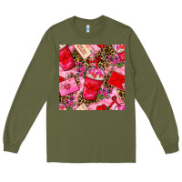 Valentines Day Coffee Cups And Love Letter With Xoxo And Leopard Seaml Long Sleeve Tee | Teevron