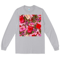 Moon Dust valentines day coffee cups and love letter with xoxo and leopard seaml Long Sleeve Tee - BundleAndBundleShop