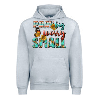 Heather Grey pray big worry small Urban Hoodie - BundleAndBundleShop