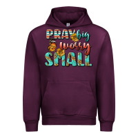 Mauve Wine pray big worry small Urban Hoodie - BundleAndBundleShop