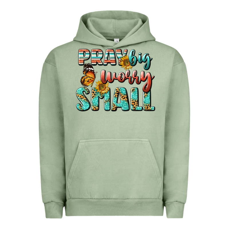 Pray Big Worry Small Urban Hoodie by BundleAndBundleShop | Teevron