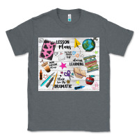 Charcoal Heather teacher always learning Classic Tee - NancyCooperArtShop