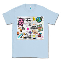 Dusty Blue teacher always learning Classic Tee - NancyCooperArtShop