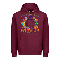 Burgundy candy countdown days till halloween Premium Hoodie - CowGirlArtShop