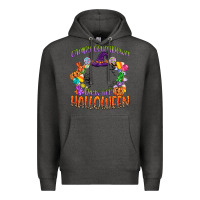 Charcoal Heather candy countdown days till halloween Premium Hoodie - CowGirlArtShop