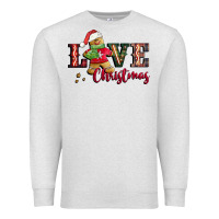 Oatmeal Heather love christmas gingerbread Premium Sweatshirt - CowGirlArtShop