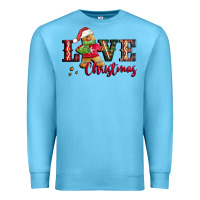 Ocean Blue love christmas gingerbread Premium Sweatshirt - CowGirlArtShop