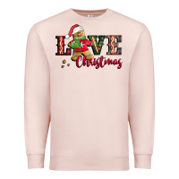 Pale Pink love christmas gingerbread Premium Sweatshirt - CowGirlArtShop