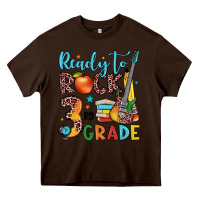Chocolate Brown ready to rock 3rd grade Heavy Core Tee - JahusDesignShop