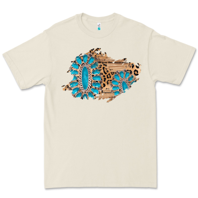 Gemstone Wood Leopard Patch Premium Tee by AdoDesignShop | Teevron