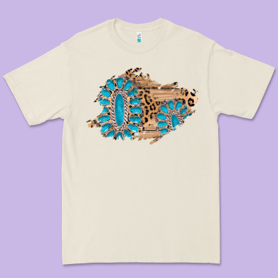 Gemstone Wood Leopard Patch Premium Tee Designed By Adodesignshop