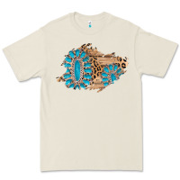 Bone gemstone wood leopard patch Premium Tee - AdoDesignShop