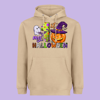 My First Halloween Heavyweight Hoodie Designed By Cowgirlartshop