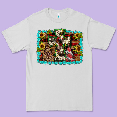 Christmas Cross Premium Tee Designed By Jahusdesignshop