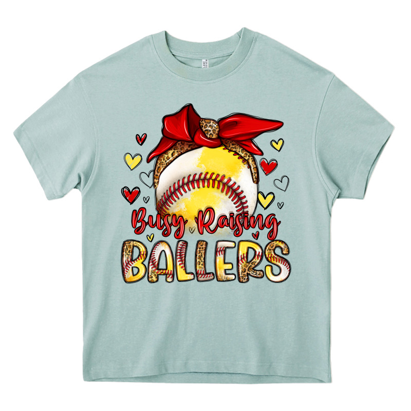 Busy Raising Ballers Heavy Core Tee by Artiststas | Teevron