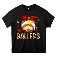 Black busy raising ballers Heavy Core Tee - Artiststas