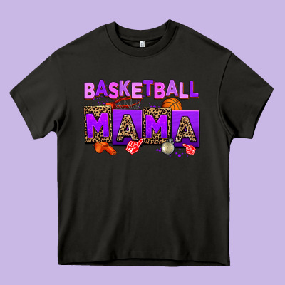 Basketball Mama Heavy Core Tee Designed By Adodesignshop