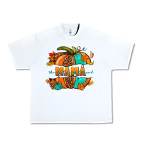 White Thankful grateful blessed mama pumpkin Urban Heavy Tee - NancyCooperArtShop